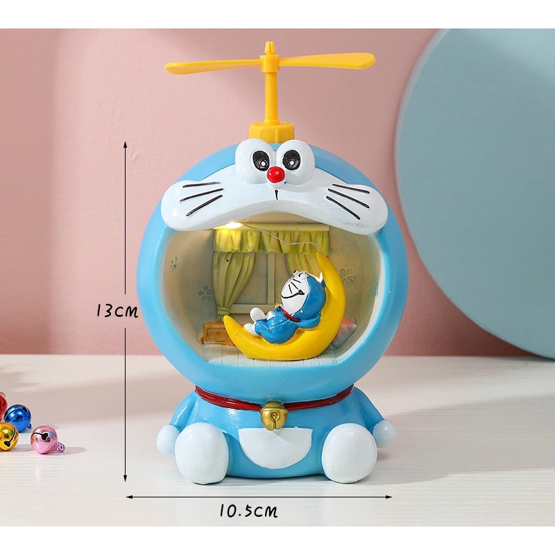 Đèn Ngủ Doraemon nhựa thông dễ thương trang trí phòng Quà tặng Sinh Nhật cho trẻ em