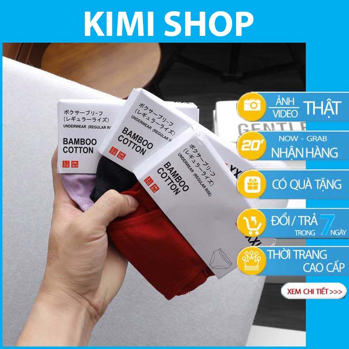 Quần lót nữ cotton sợi tre Bamboo kháng khuẩn khử mùi, mùi vải thơm (6 màu) đặc trưng quyến rũ sexxy