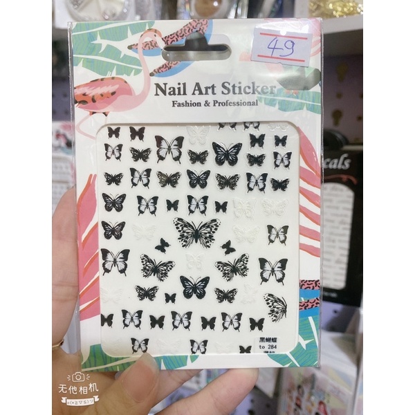 Sticker thương hiệu nail trang trí móng