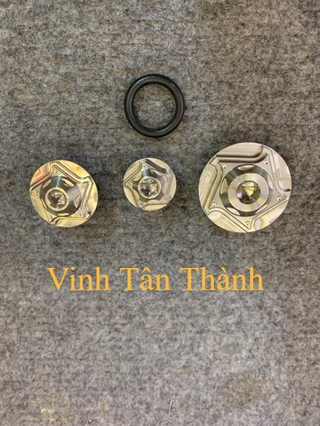Bộ ốc mâm lửa & ốc nhớt Inox Salaya Honda , Yamaha , Suzuki