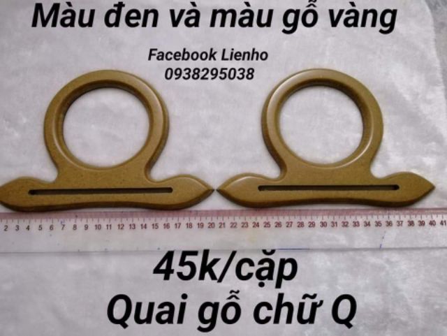 QUAI GỖ TÚI XÁCH DA