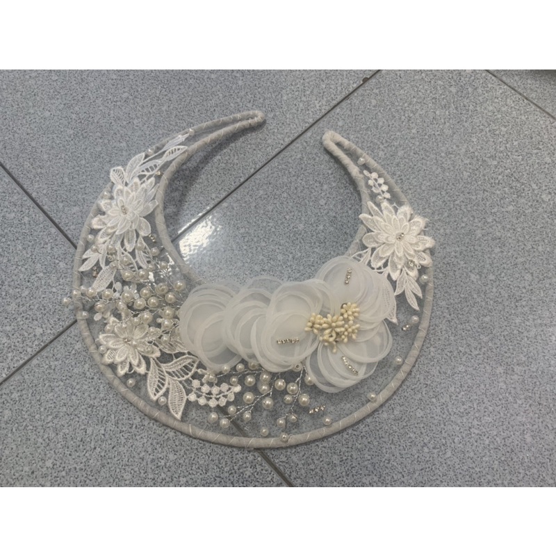 Mấn Đội Đầu Cô Dâu Cứng Cáp Đẹp Giá Xưởng