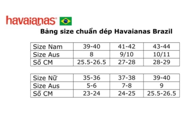 Dép Kẹp Nam Nữ Havaianas Cao Cấp