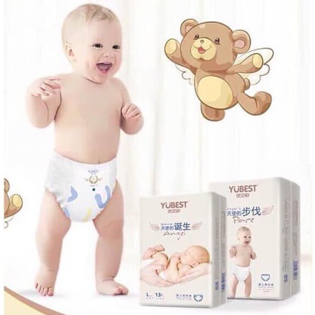 Bỉm dán/ quần YUBEST ANGEL SIZE S dán 90/ M quần 84/L quần 78/XL quần 72/XXL quần 66