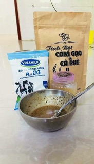 Cám gạo cà phê tẩy da chết