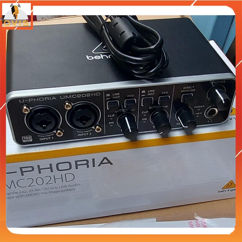 Behringer U-PHORIA UMC202HD - Sound Card Thu Âm Và Làm Nhạc