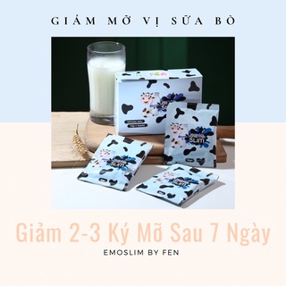 Detox giảm cân emoslim vị sữa hộp 7 gói