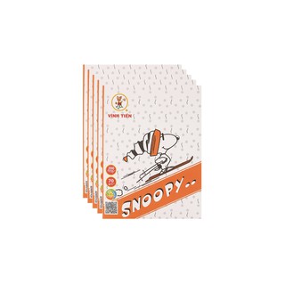 Lốc 5 Quyển Tập 200 trang 4 ô ly Snoopy Vĩnh Tiến