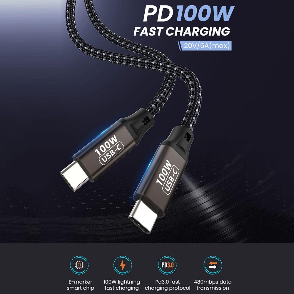 MYRONGVN Cáp ChuyểN ĐổI TốC Độ Cao 5A PD 100W Cho Samsung Huawei