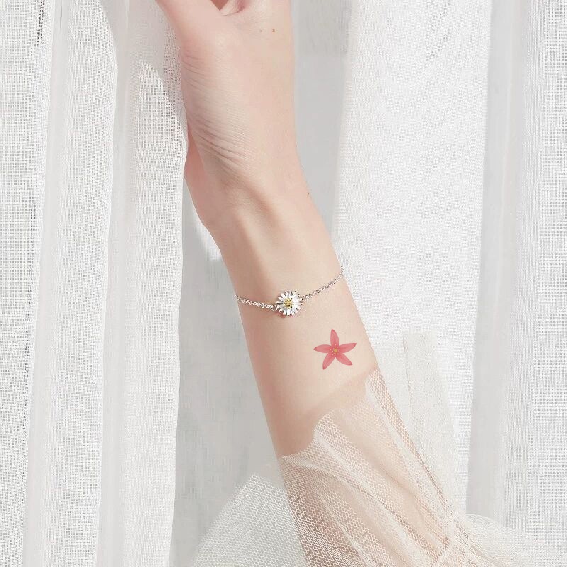 【kifli】Hình xăm dán nhiều mẫu họa tiết hoa xinh xắn dễ thương