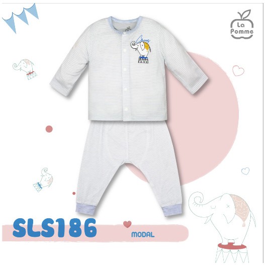SLS186 Bộ dài tay La Pomme cúc giữa Xiếc voi