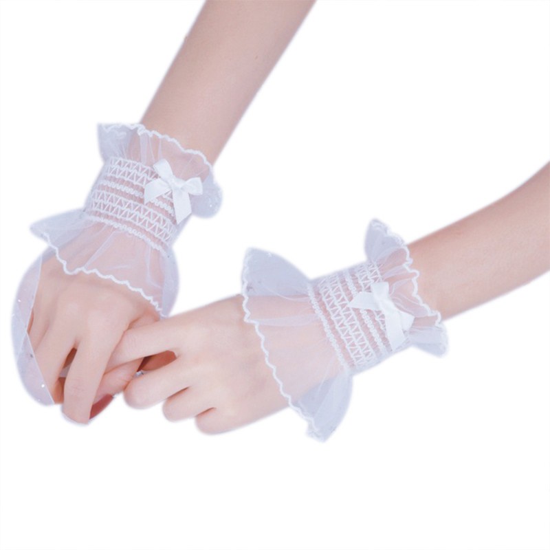 Vòng Đeo Cổ Tay Bằng Ren Thắt Nơ Màu Sắc Ngọt Ngào Phong Cách Lolita Nhật Bản Cho Nữ | BigBuy360 - bigbuy360.vn