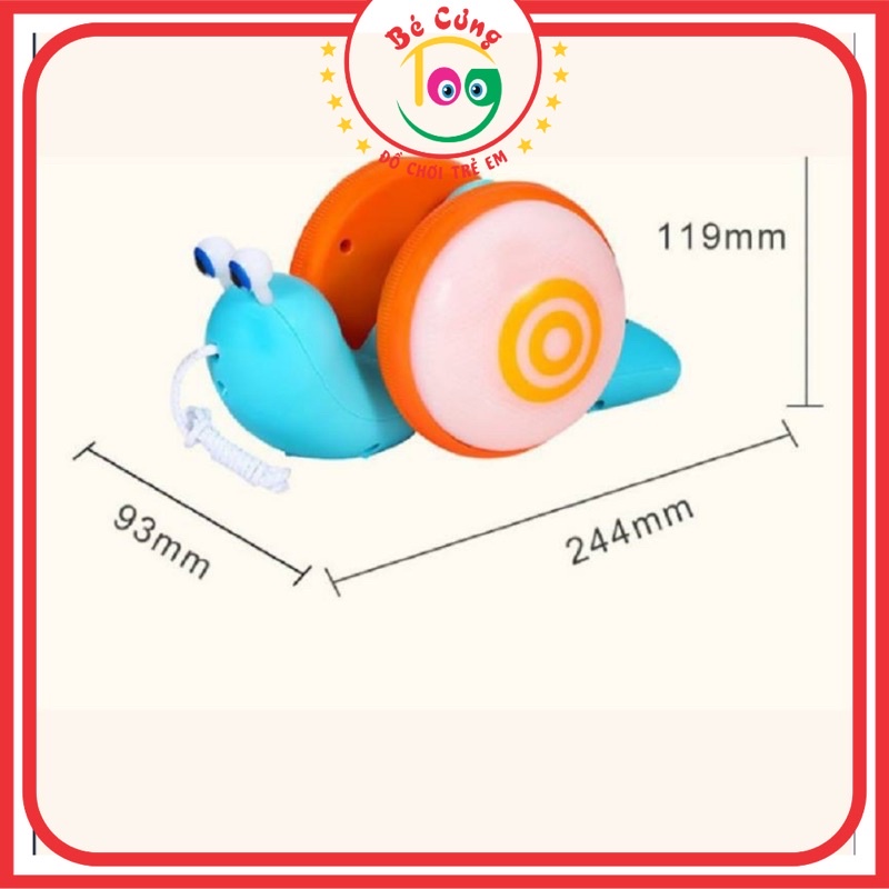 Đồ Chơi Ốc Sên Tinh Nghịch Bò Phát Sáng, Phát Nhạc Vui Nhộn Dành Cho Bé