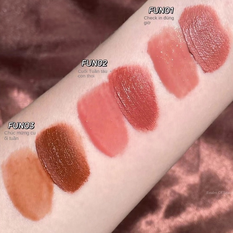 Son Cappuvini® 2 Đầu Son Bóng Căng Mọng Son Kem Lì Mềm Mịn