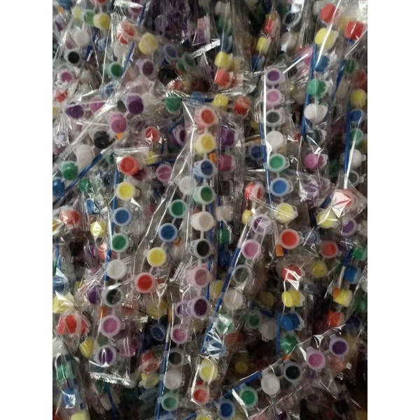 Bộ 6/8/12 màu tô tượng 3ml kèm bút lông