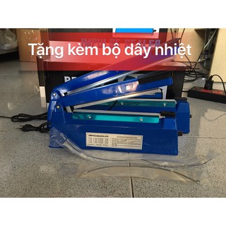 [HÀN ĐƯỢC TÚI ZIP BẠC] TẶNG 1 bộ dây nhiệt, Máy HÀN BAO bì nilong dập tay 30cm , Máy cắt màng co pvc, Máy ép túi