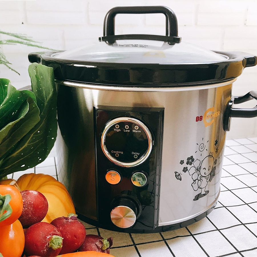 [Mã ELHADEV giảm 4% đơn 300K] Nồi hầm chậm 160w, tự động 2.5 lít BBCooker DS-25