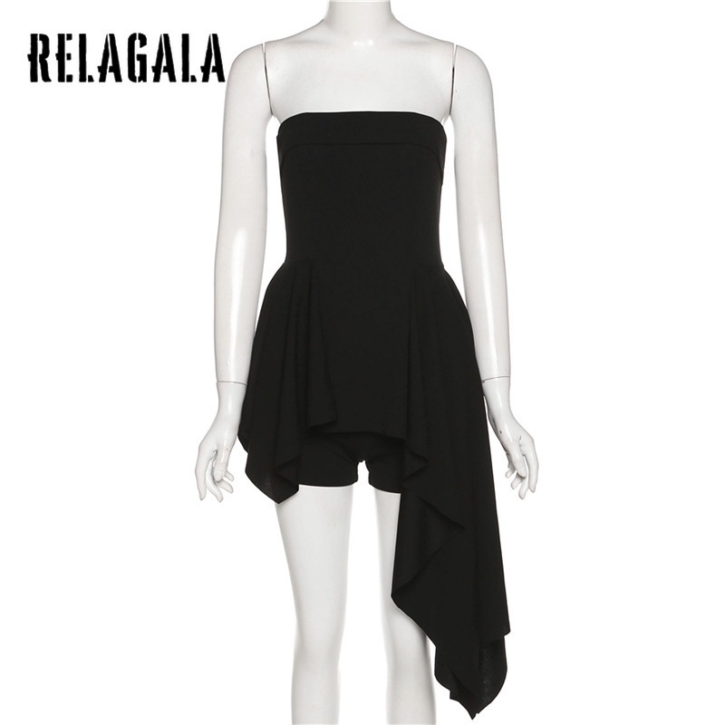 Đầm Trễ Vai Màu Trơn Thiết Kế Độc Đáo Thời Trang Quyến Rũ Cho Nữ