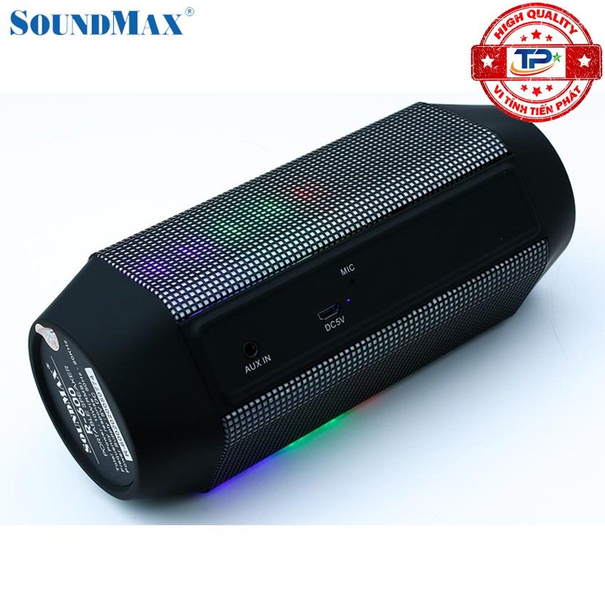 Loa bluetooth SoundMax R-600 đèn LED nhiều màu nhấp nháy theo điệu nhạc R600