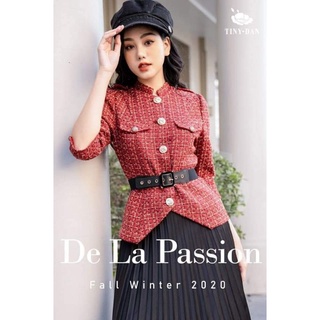 Vải dạ Tweed đỏ