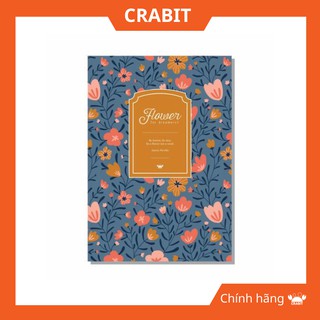 Vở kẻ ngang Crabit Flower Hoa đỏ - 120 trang Chính Hãng Crabit
