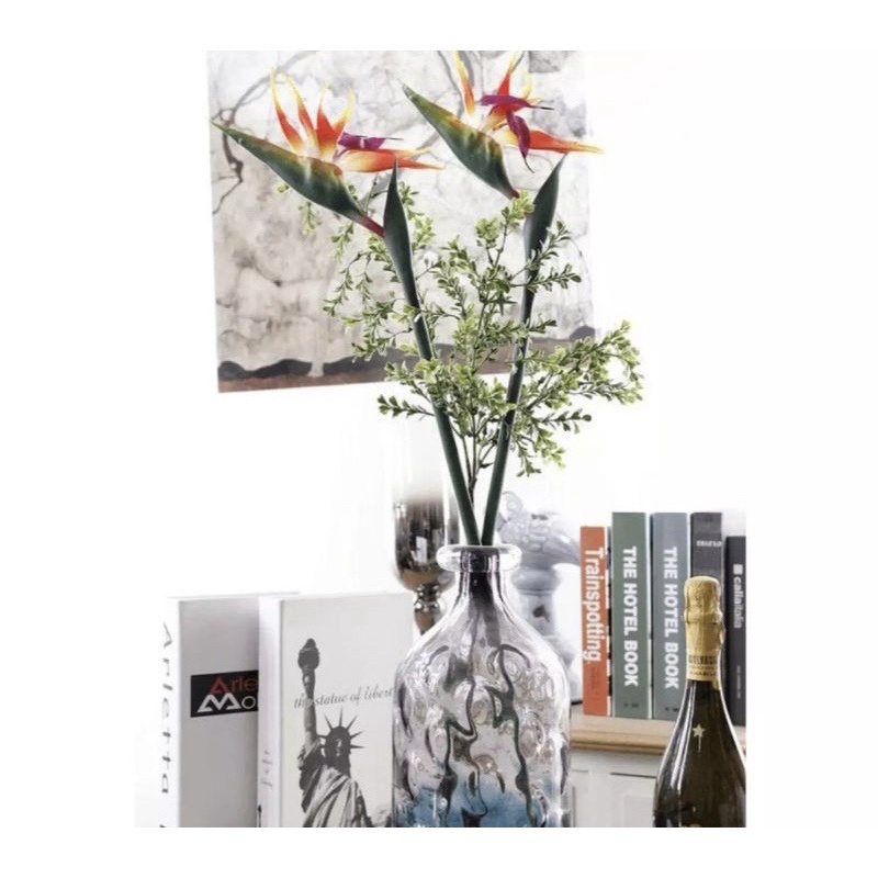 Hoa giả decor hoa giả trang trí hoa thiên điểu trang trí nhà cửa