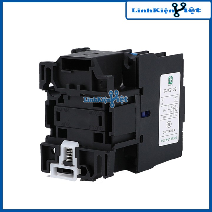 Khởi động từ contactor CJX2 380V 32A vỏ chống cháy, công suất lớn