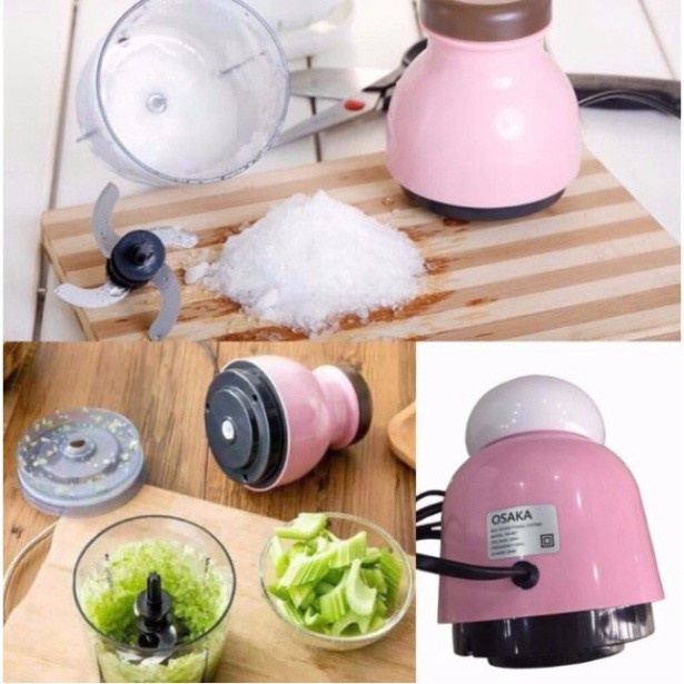 Máy Xay Đa Năng OSAKA Nắp ĐỒNG 2 Tầng Xay thịt, Nghiền Đá,Trộn Rau Củ Quả N in 1 [NẮP ĐỒNG]