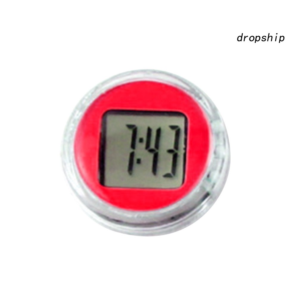 Đồng hồ số mini dạng dán chống thấm nước trang trí trên xe máy xe đạp văn phòng