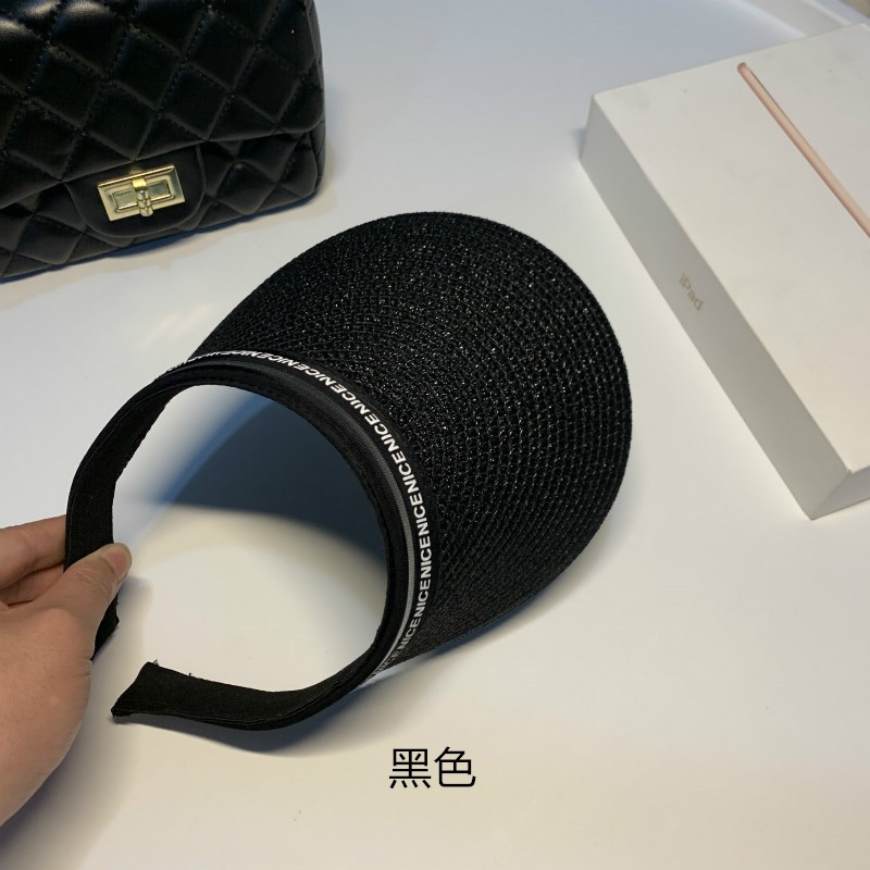 Mũ Cói Hở Chóp Chống Tia Cực Tím Thời Trang Đi Biển Mùa Hè Cho Nữ