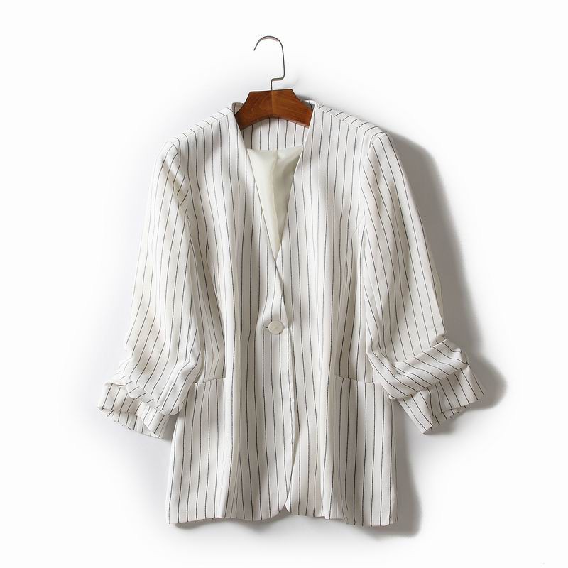 Áo blazer kẻ sọc tay rút xuất Nhật (có sẵn) | BigBuy360 - bigbuy360.vn