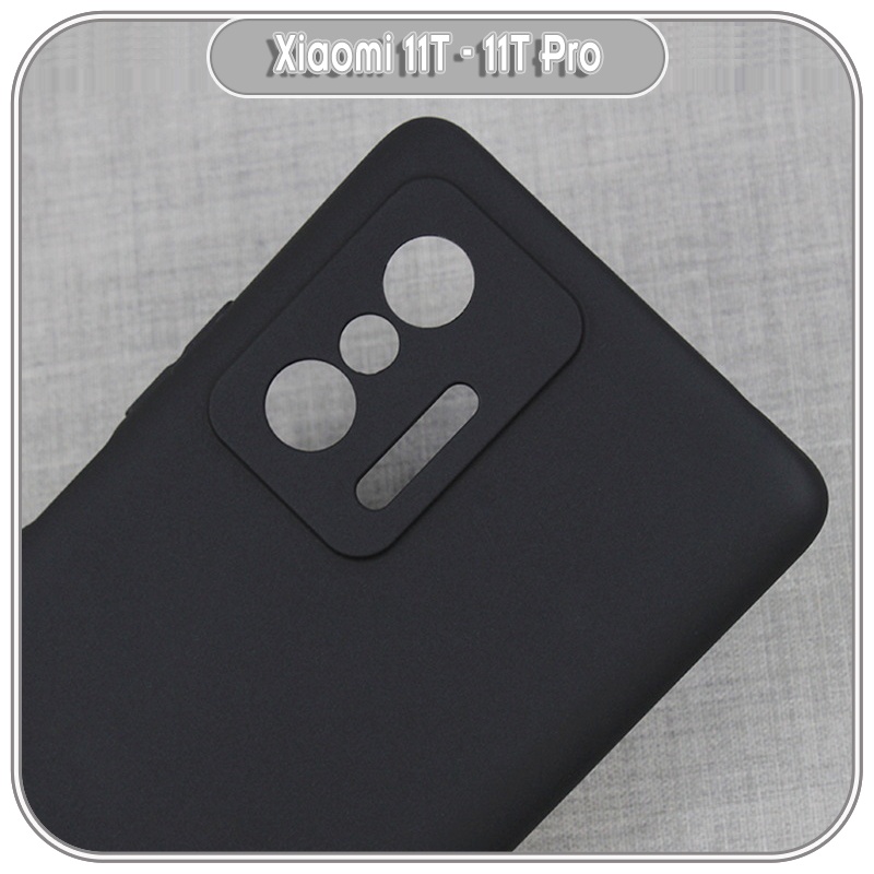 Ốp lưng TPU dẻo đen che camera cho Xiaomi 11T
