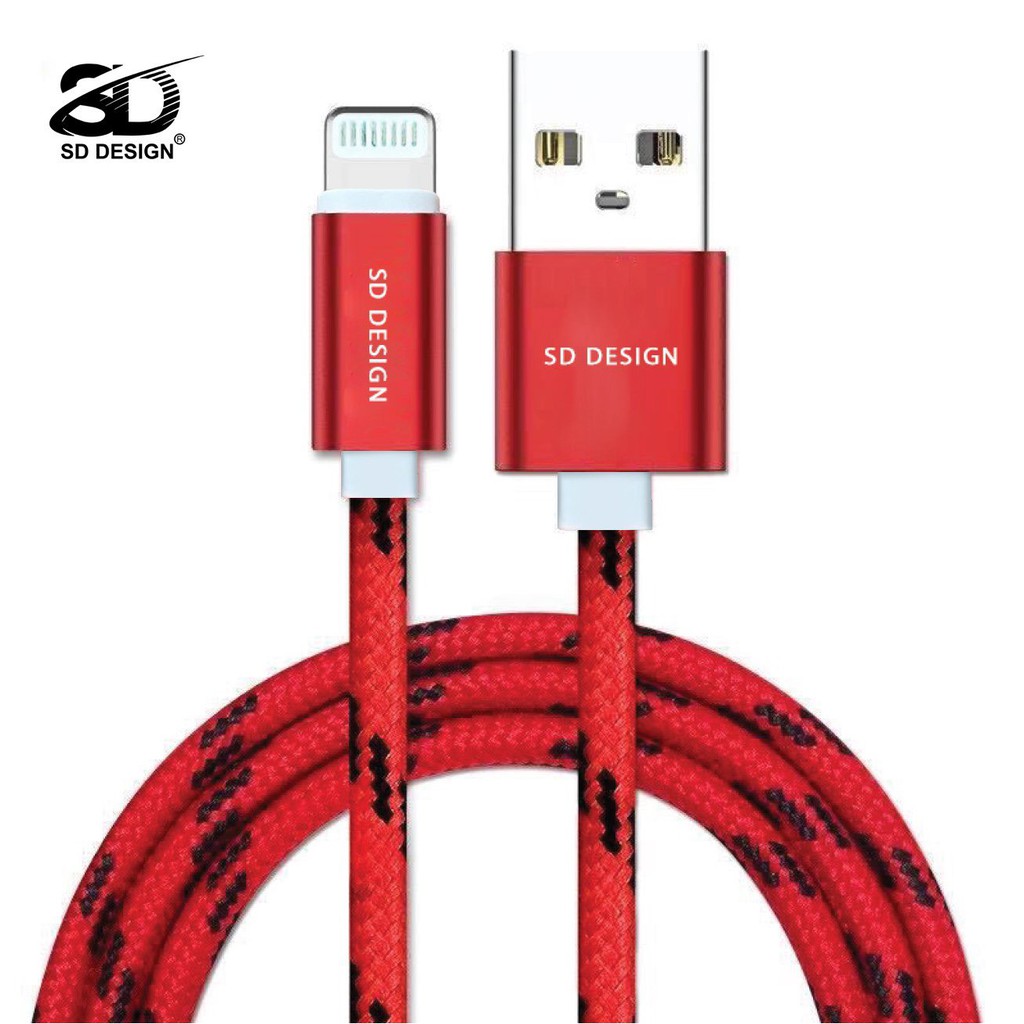 Cáp Sạc dây dù L1 SD DESIGN cho IP,Micro USB,xạc ĐT ổn định siêu bền chống đứt