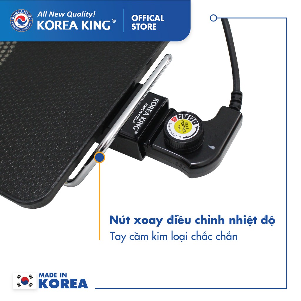 VĨ NƯỚNG ĐIỆN KOREA KING KGS-268 nhập khẩu Hàn Quốc vĩ nướng bàn ăn ngoài trời gia đình nhà hàng