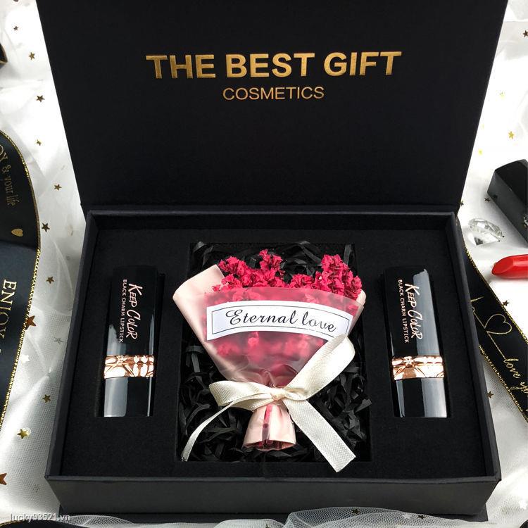 Set son môi làm quà tặng cho bạn gái cho dịp lễ tình nhân / giáng sinh Tanabata 520