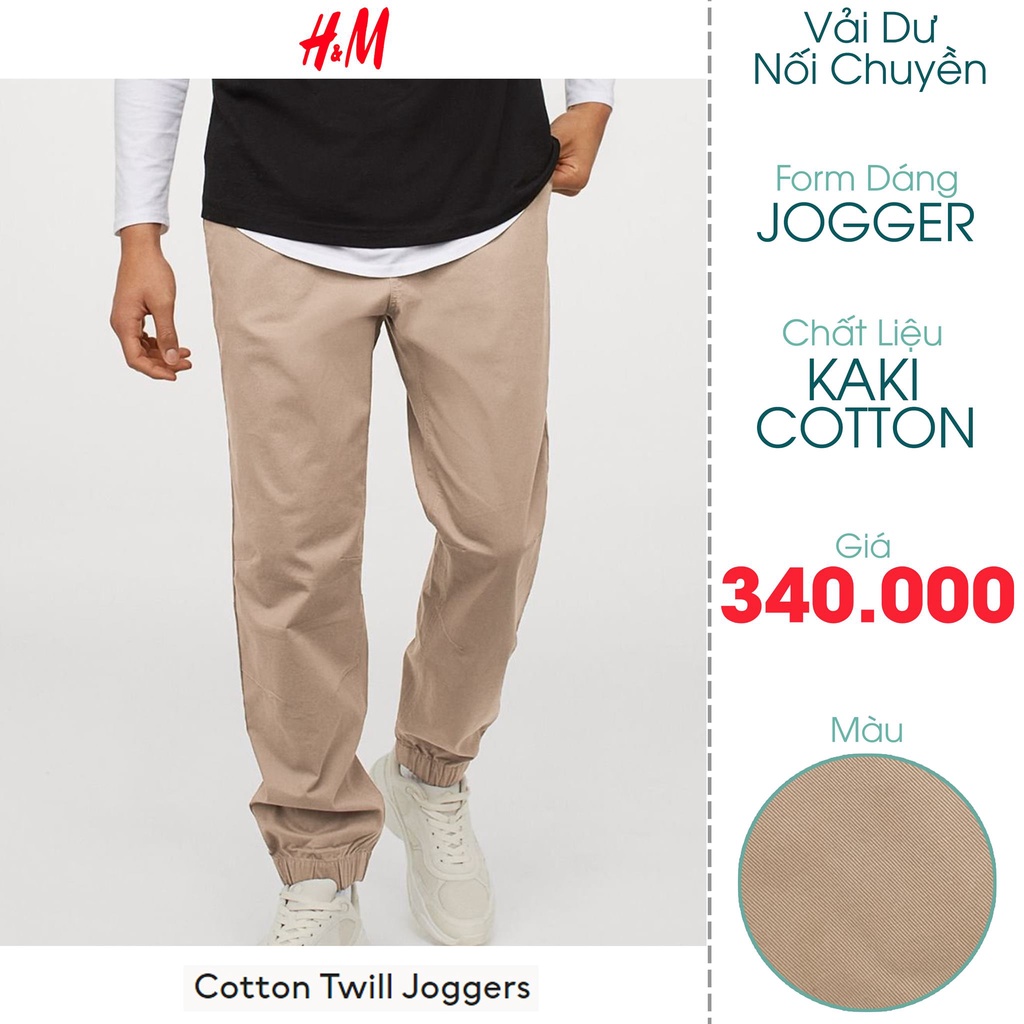 Quần Jogger Kaki Nam Lưng Thun Màu Vàng Nâu - FO76 Kho Hàng Xuất Dư