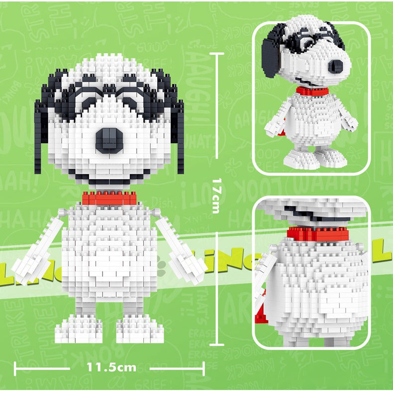 Bộ Đồ Chơi Lắp Ráp Lego Hình Chú Chó Snoopy Đáng Yêu