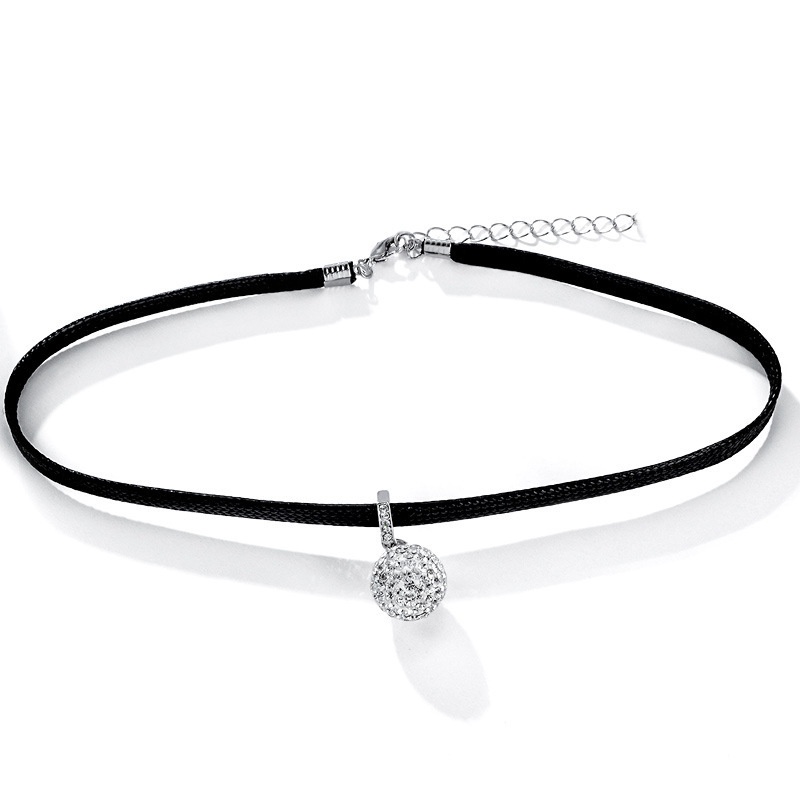 Vòng Cổ Choker Màu Đen Phong Cách Hàn Quốc Cá Tính Cho Nữ