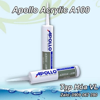 Silicone acrylic sealant apollo a100 – trắng sữa