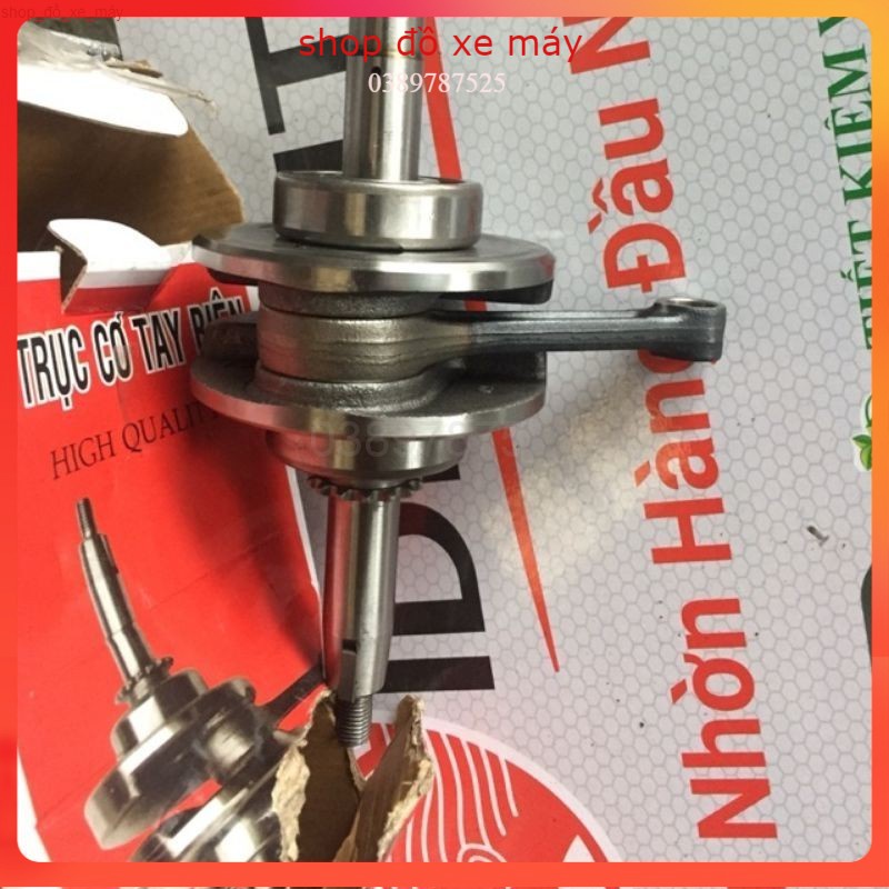 Bộ trục cơ tay biên xe DREAM C100- Hàng AQH việt nam - sp Hot