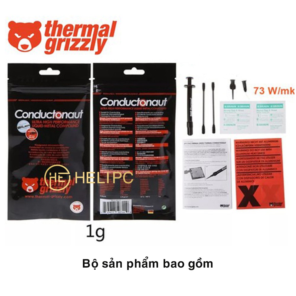 Keo tản nhiệt kim loại lỏng Thermal Grizzly Conductonaut 1 Gram