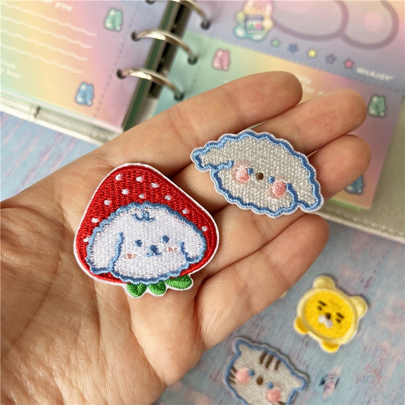 ✿ Miếng Dán Hình Thỏ/Cún/Mèo/Gấu Hoạt Hình Tự Dính ✿ 1 Sticker Ủi Thêu Hình Động Vật Dễ Thương