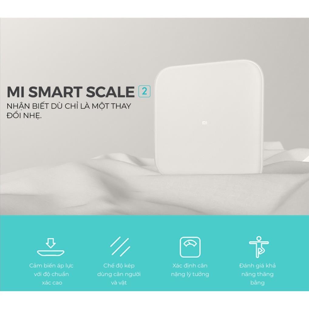 Cân Điện Tử Thông Minh Xiaomi Mi Smart Scale Gen 2 - Body Fat Tester Scale 2– 2021- Bản Nội Địa