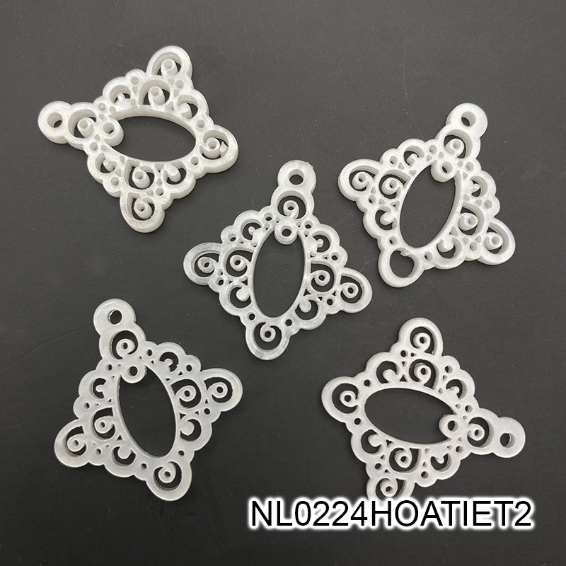 1 phiến họa tiết xà cừ nhân tạo, xà cừ resin nguyên liệu làm trâm làm trang sức cổ trang