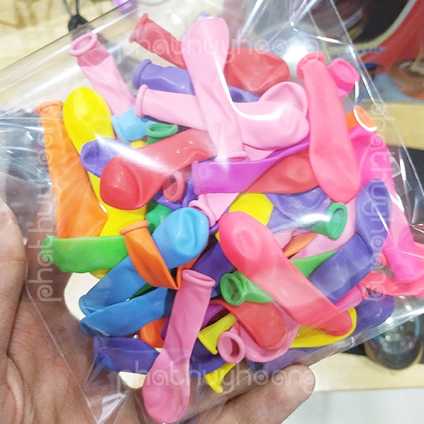 Túi 50 bong bóng nhỏ đủ màu cực đẹp - Phát Huy Hoàng