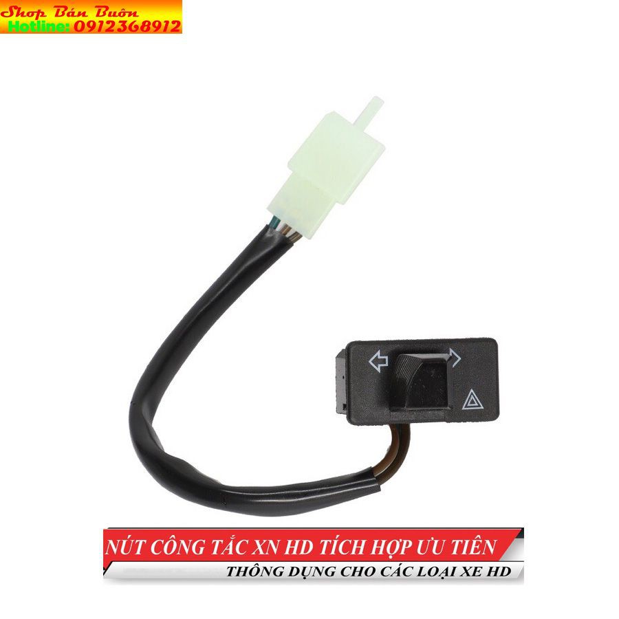 Công tắc xi nhan tích hợp ưu tiên thông dụng cho các loại xe honda (34mm)