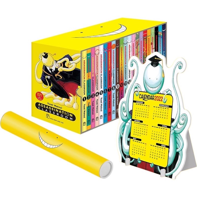 Truyện tranh Boxset Assassination Classroom - Trọn bộ 21 tập - Tặng kèm Poster + Lịch Mini - Lớp học ám sát - NXB Trẻ