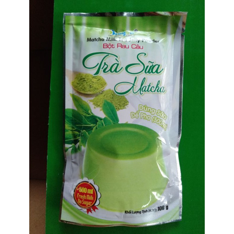 Bột rau câu trà sữa matcha DRAGON