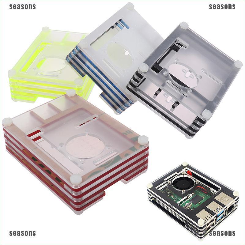 Vỏ Nhựa Acrylic 9 Tầng Cho Raspberry Pi 4 3 Model B 3b Plus