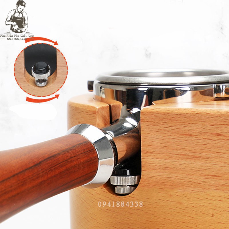 Kệ Gỗ Lót Cục Nén Cà Phê - Tamper Base